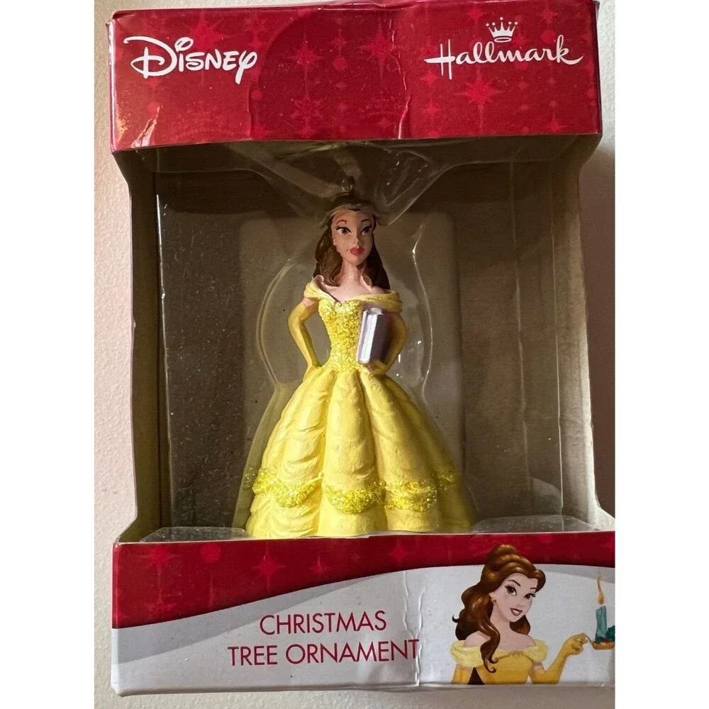 Disney Beauty Beast Christmas Ornament Princess Belle Holiday Tree hallmark box